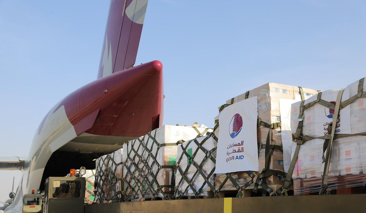 Qatar sends five planes of aid to Gaza